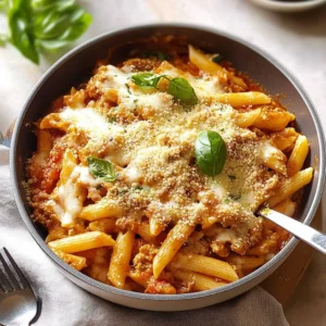 One Pot Chicken Parm Pasta: 30-Minute Comfort Meal