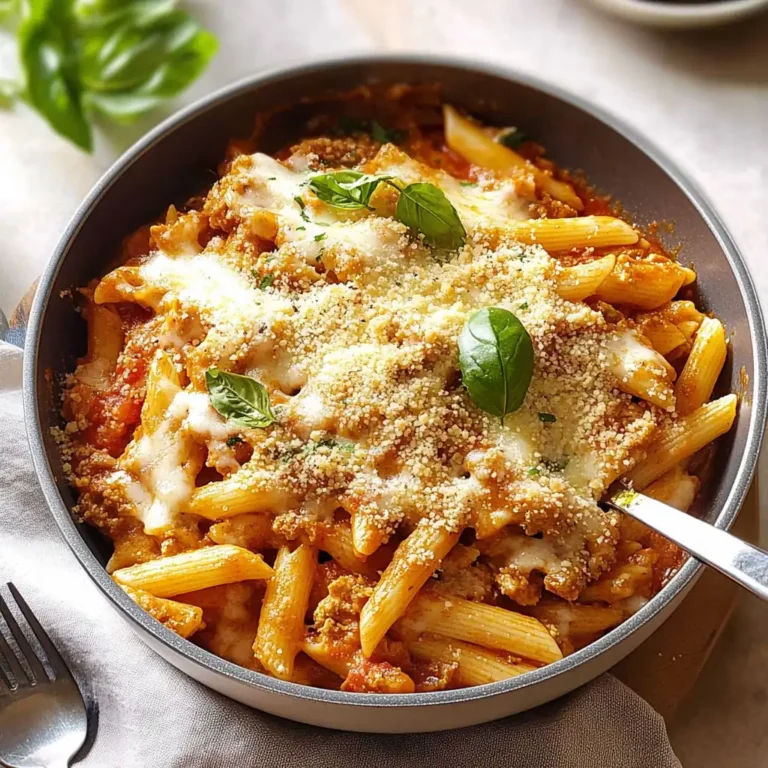 One Pot Chicken Parm Pasta: 30-Minute Comfort Meal