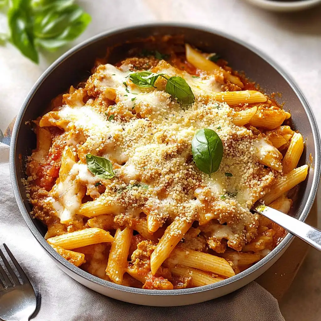 One Pot Chicken Parm Pasta: 30-Minute Comfort Meal