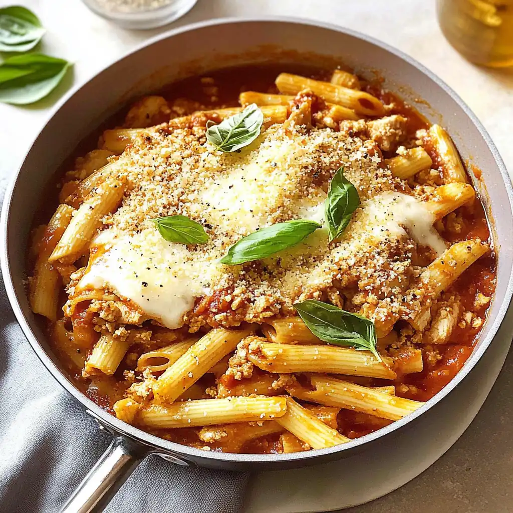 One Pot Chicken Parm Pasta: 30-Minute Comfort Meal