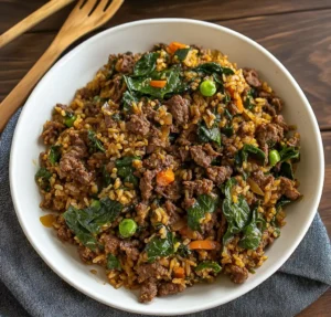 Slow Cooker Korean Beef & Spinach Rice: Ultimate Comfort Food