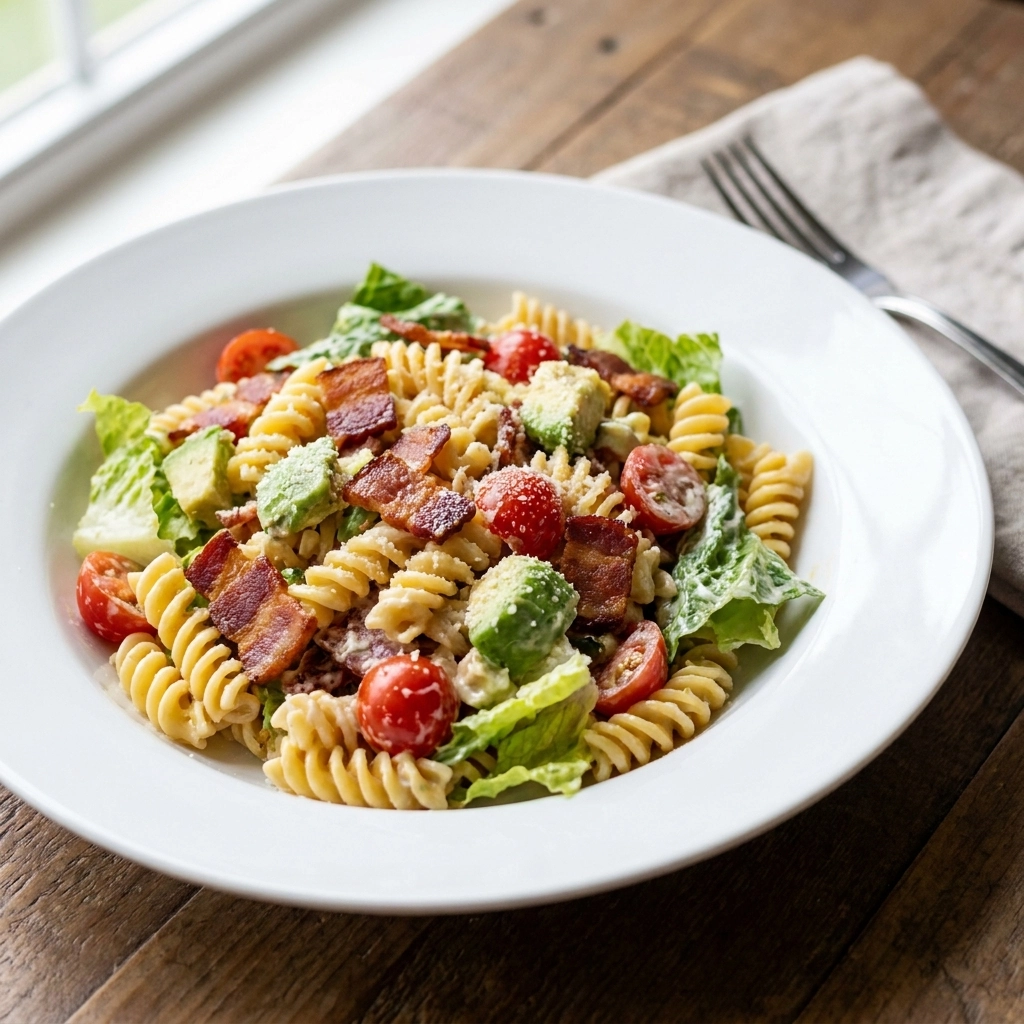 Fresh BLT Pasta Salad Recipe: An Easy Creamy Avocado Lunch Idea | Summer Pasta Salad