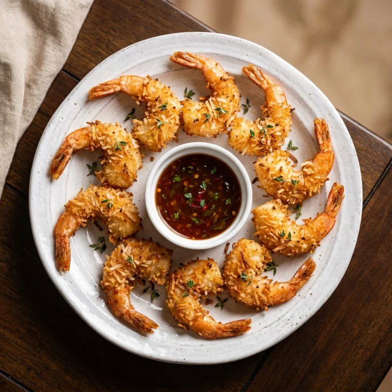 Crispy Air Fryer Coconut Shrimp with Easy Homemade Sweet Chili Sauce | Easy Appitizers