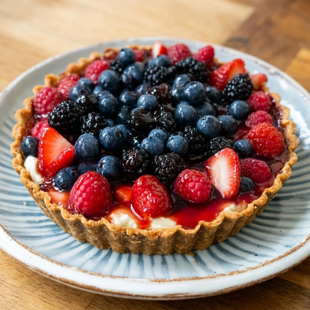 Patriotic 4th of July Fruit Tart — A Showstopping Summer Dessert