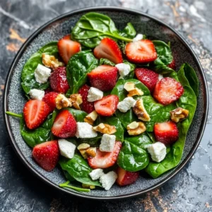 The Ultimate Summer Strawberry Spinach Salad with Poppyseed Dressing