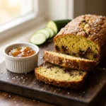 Cozy Brown Butter Chocolate Chip Zucchini Bread Recipe with Sea Salt Perfect for Fall | Best Zucchini Bread