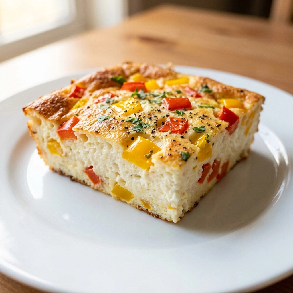Easy Breakfast Casserole Recipe With Bell Pepper Mosaic | Healthy Brunch Ideas