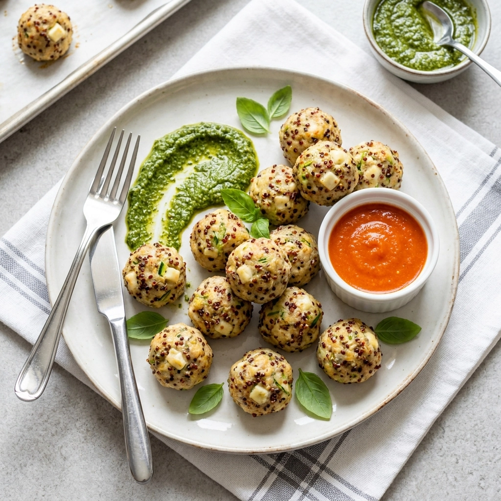 Chicken Zucchini Meatballs with Feta: A Chef's Guide to Lean Gourmet Dining | Healthy Keto Dinner