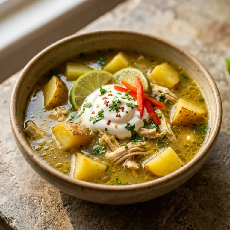 Creamy Mexican Green Chile Chicken & Potato Soup | Easy Comfort Food Dinner