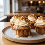 Apple Cinnamon Cheesecake Cupcakes With Maple Cream Drizzle | Fall Dessert Ideas
