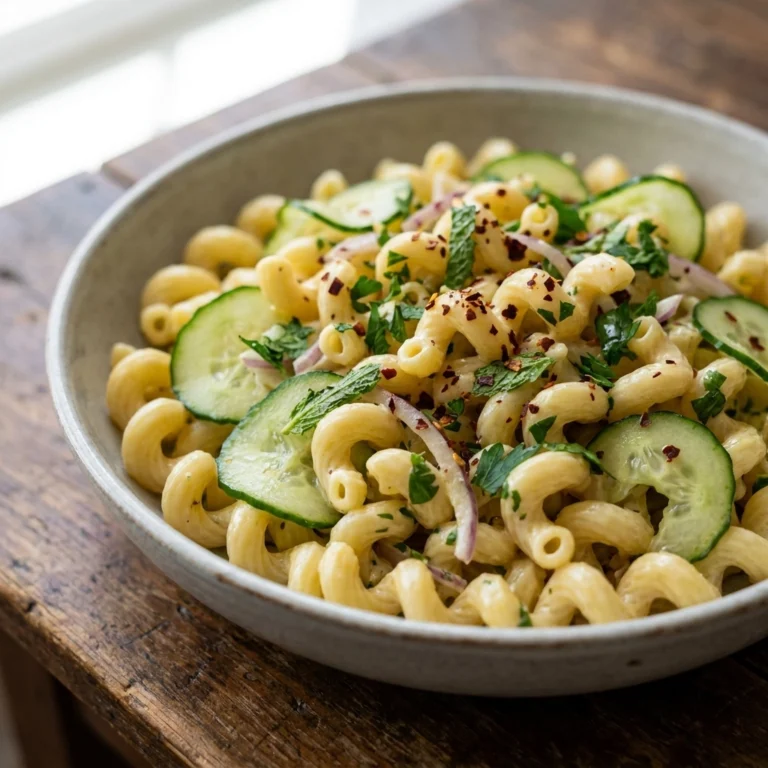 Refreshingly Crisp Cucumber Pasta Salad | Easy Summer Pasta Salad Recipe