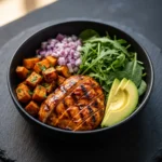 BBQ Chicken Roasted Sweet Potato Bowls | Easy Healthy Dinner Ideas