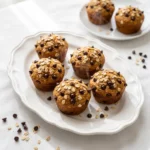 Oatmeal To-Go Pumpkin Chocolate Chip Muffins | Healthy Pumpkin Breakfast Muffins