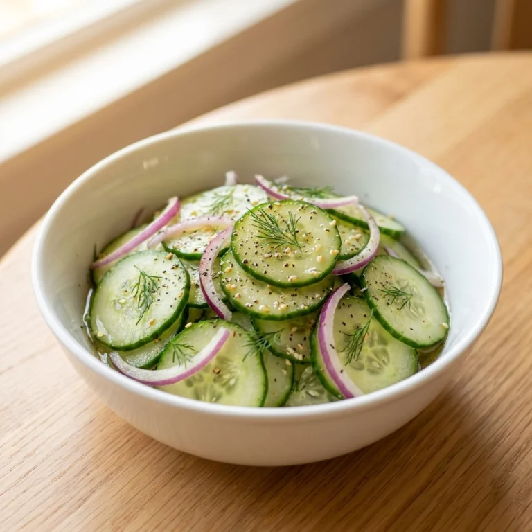 The Ultimate Crisp Fresh Cucumber Salad | Easy Summer Side Dish Recipe