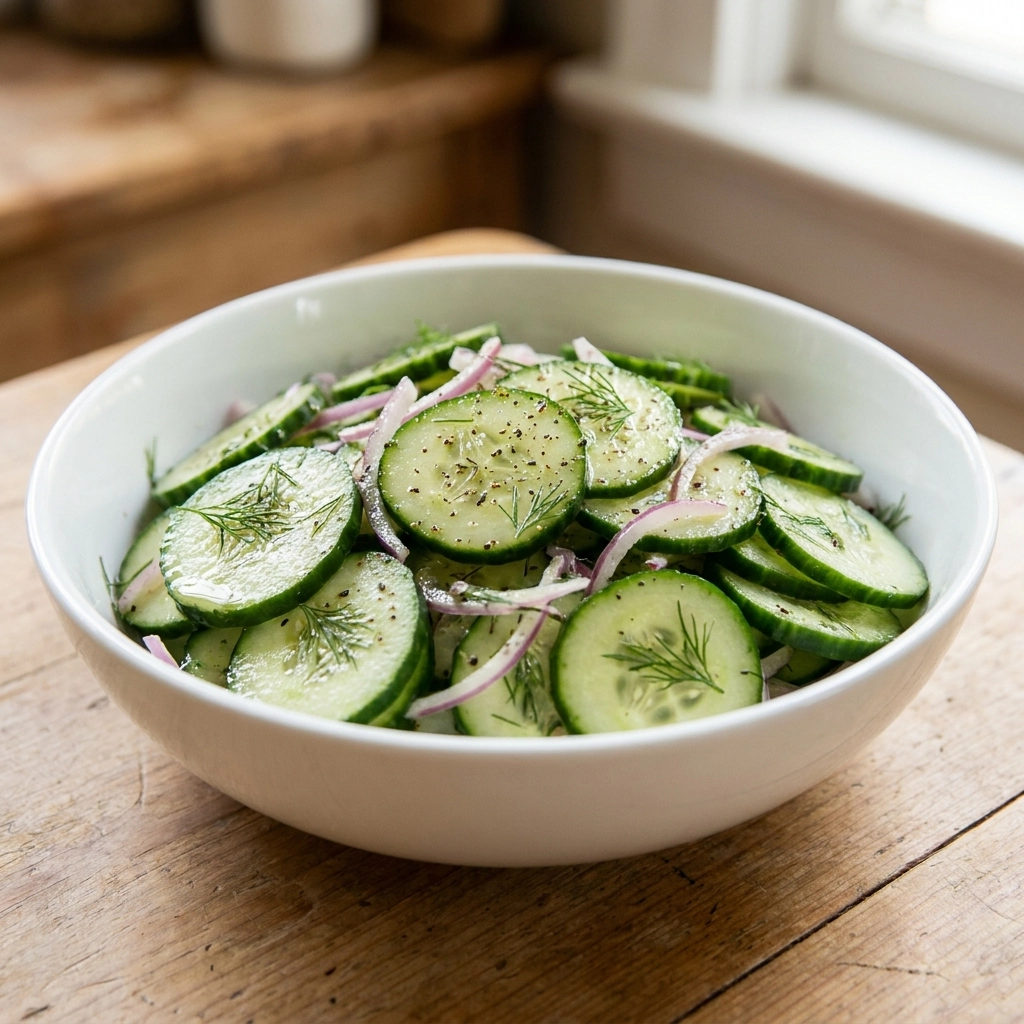 The Ultimate Refreshing Fresh Cucumber Salad | Easy Summer Side Dish Recipe