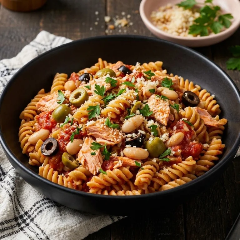 Easy Salmon Pesto Pasta with Pine Nuts | Healthy 30 Minute Seafood Dinner
