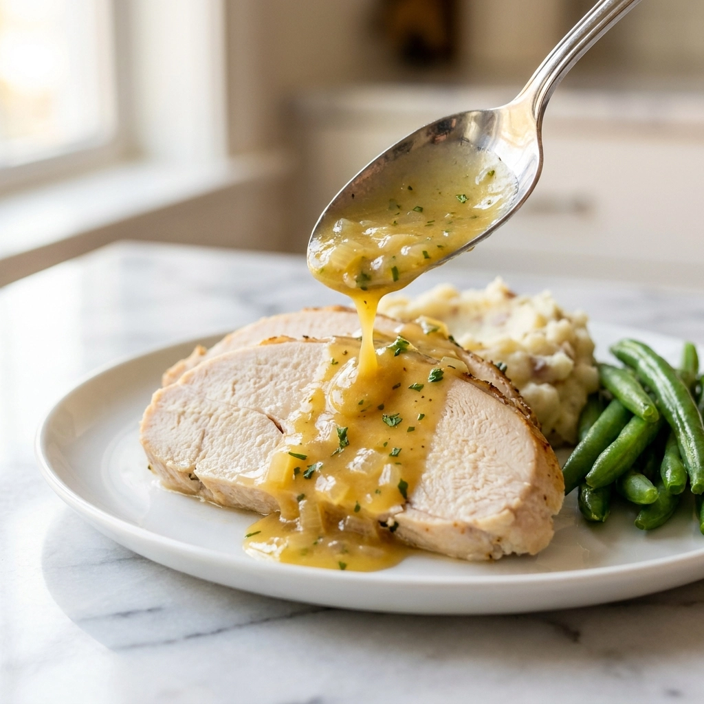 Slow Cooker Turkey Tenderloin with Garlic and Herbs | Healthy Dinner Idea