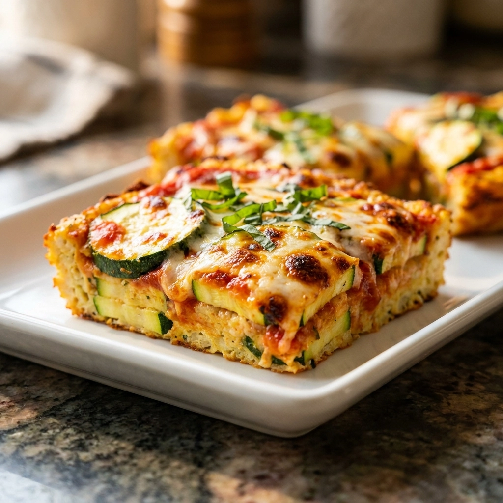 Guilt Free Zucchini Pizza Casserole: A Healthy Twist on a Classic | Low Carb Pizza Bake