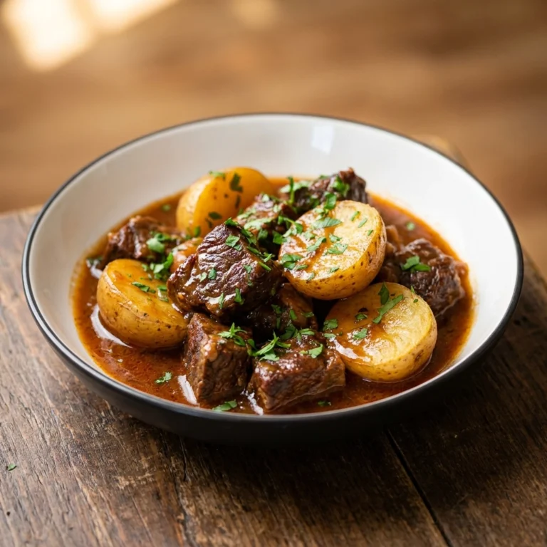 Ultimate Slow Cooker Garlic Butter Beef Bites and Potatoes | Easy Crockpot Dinner