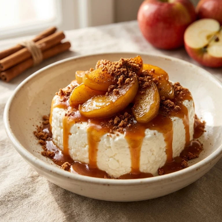 Apple Cinnamon Banana Cottage Cheese Bowl | Healthy High Protein Breakfast Idea
