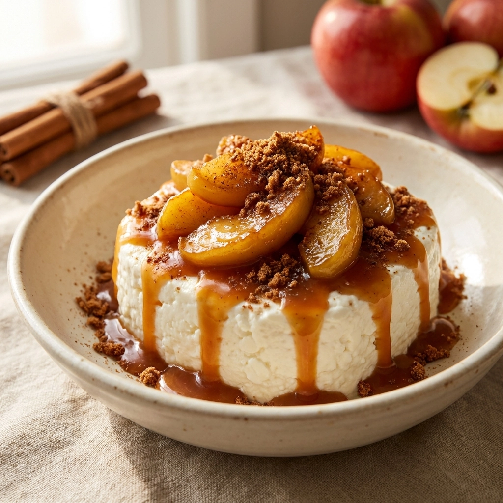 Apple Cinnamon Banana Cottage Cheese Bowl | Healthy High Protein Breakfast Idea