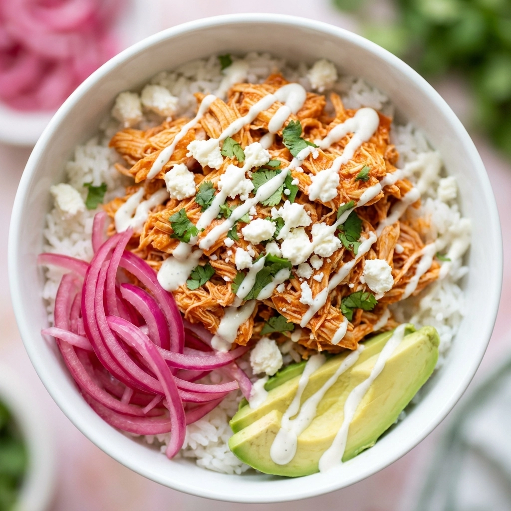 Nurturing Slow Cooker Buffalo Chicken Rice Bowls | Easy Meal Prep Dinner Idea