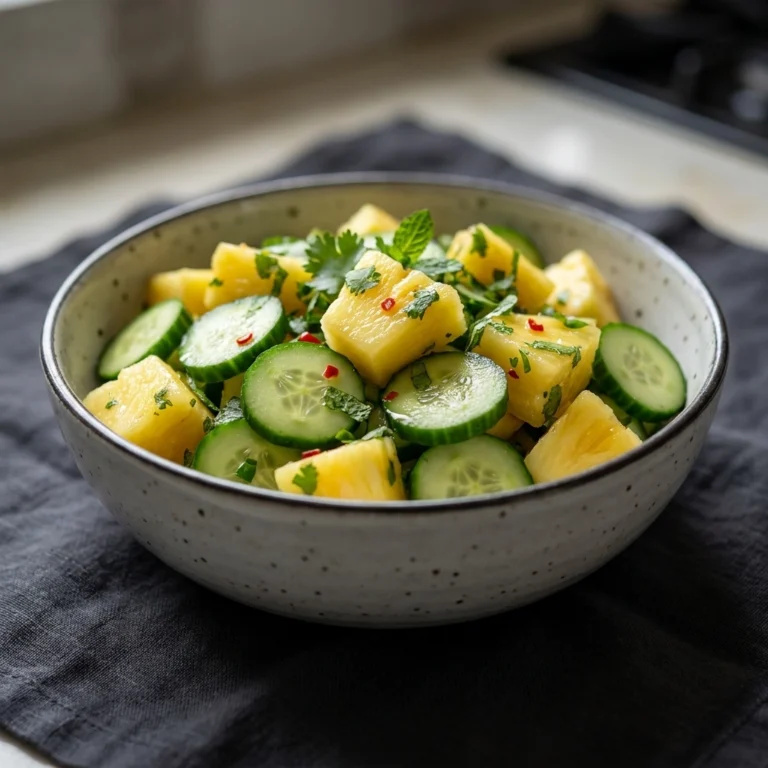 The BEST Pineapple Cucumber Salad Recipe: A Tropical Summer Refreshment | Easy Fruit Salad