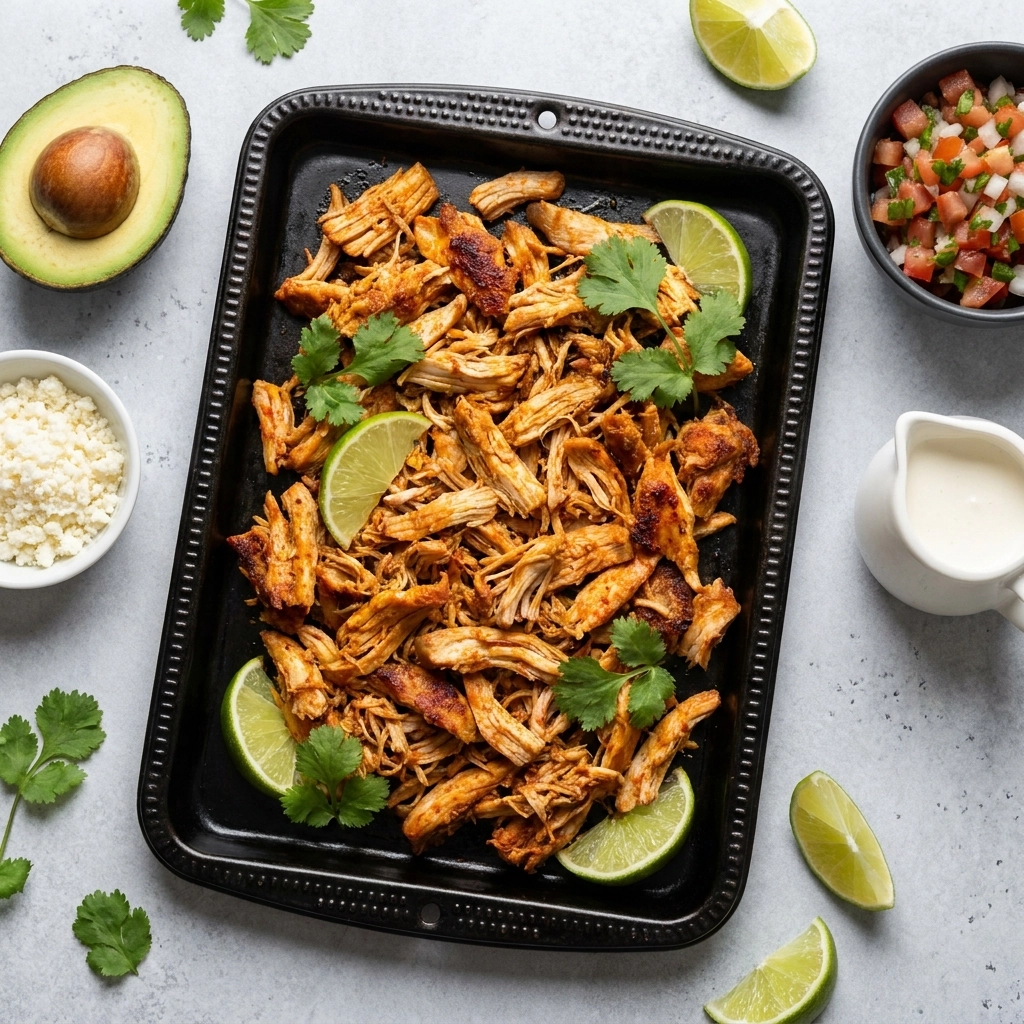 Tender Slow Cooker Chicken Carnitas with a Crispy Finish | Easy Mexican Dinner