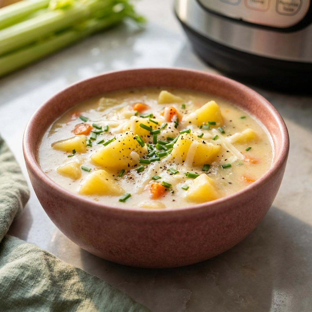 Creamy Instant Pot Potato Soup: A Hug in a Bowl | Easy Pressure Cooker Soup