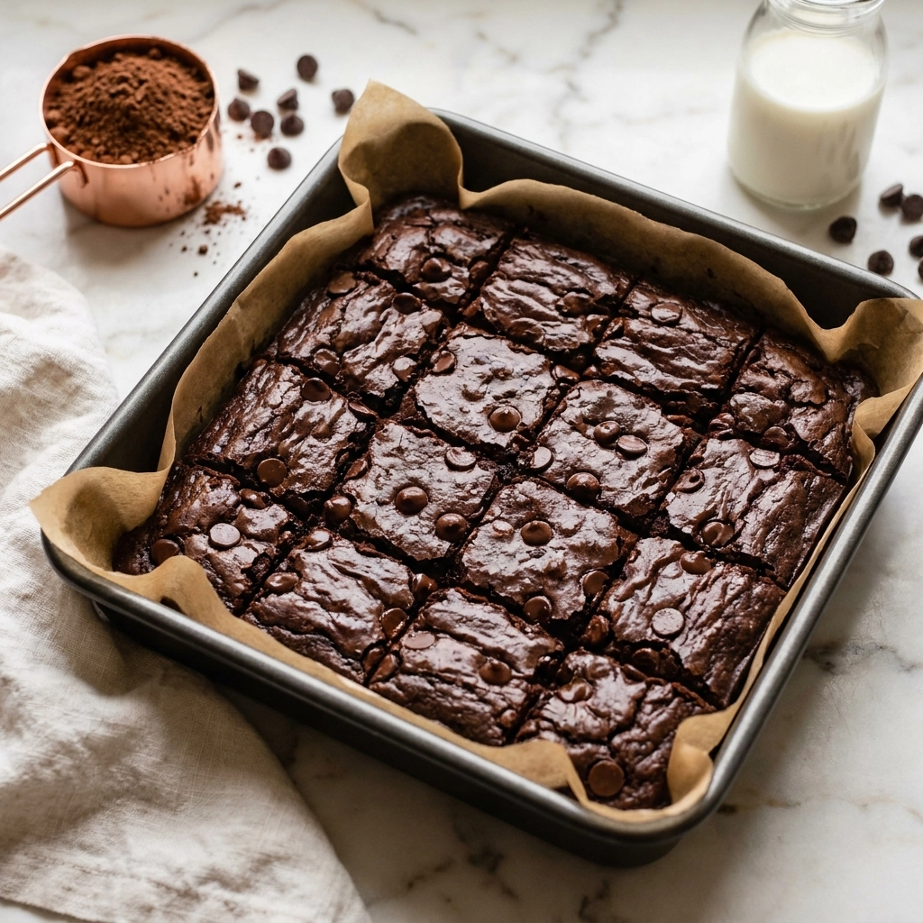 Fudgy Gluten Free Applesauce Brownies | Easy Healthy Dessert Recipe
