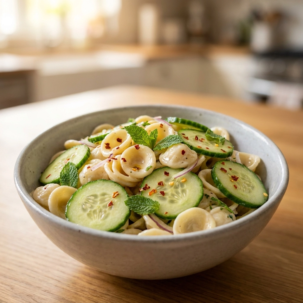 Refreshingly Crisp Cucumber Pasta Salad | Easy Summer Pasta Salad Recipe