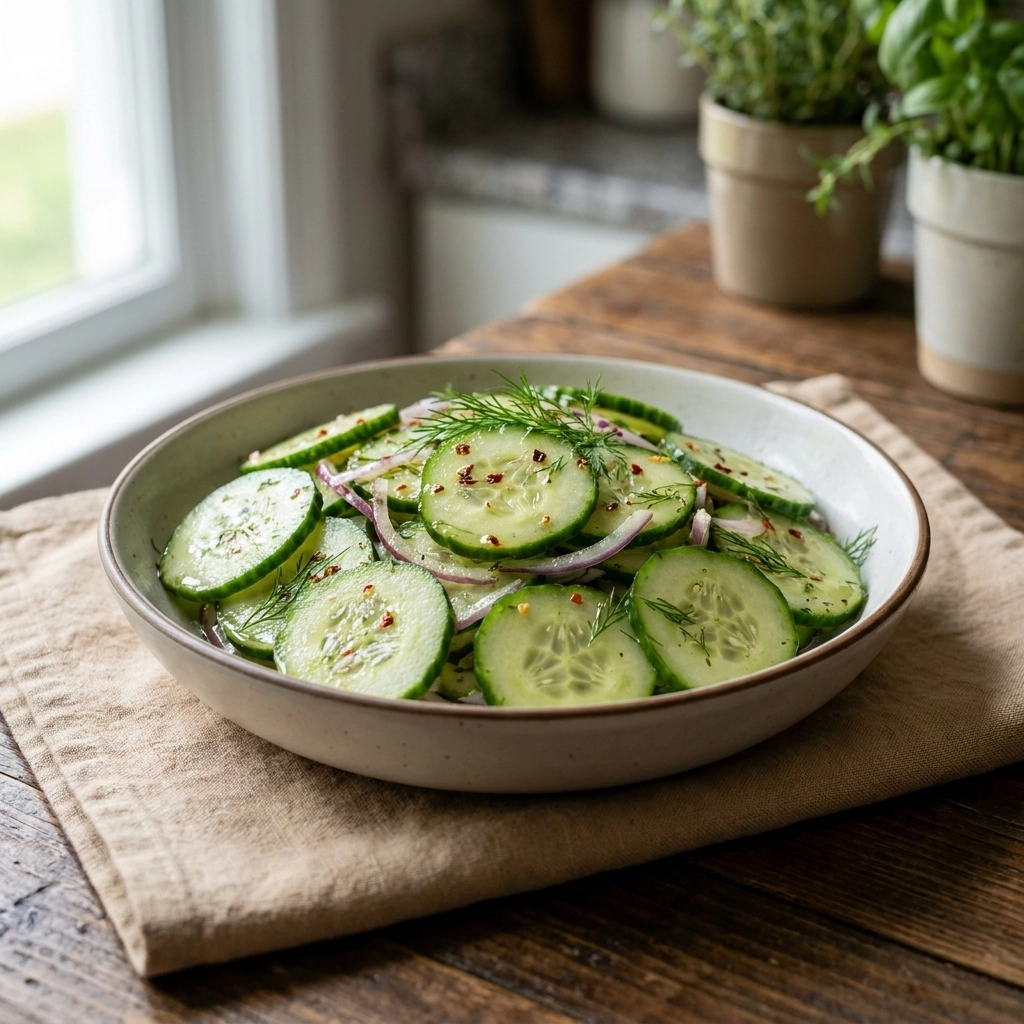 The Most Refreshing Fresh Cucumber Salad for Summer | Easy Cucumber Salad Recipe