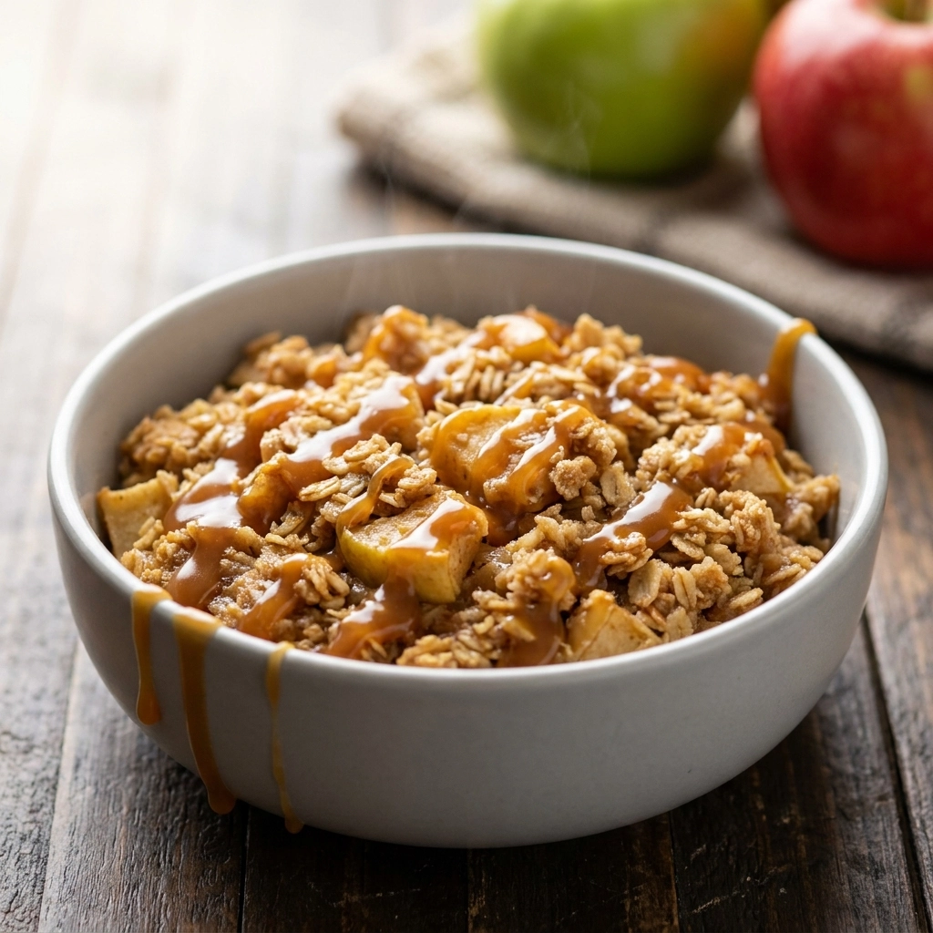 Caramel Apple Oatmeal Bake: A Cozy Autumn Adventure | Healthy Fall Breakfast Bake