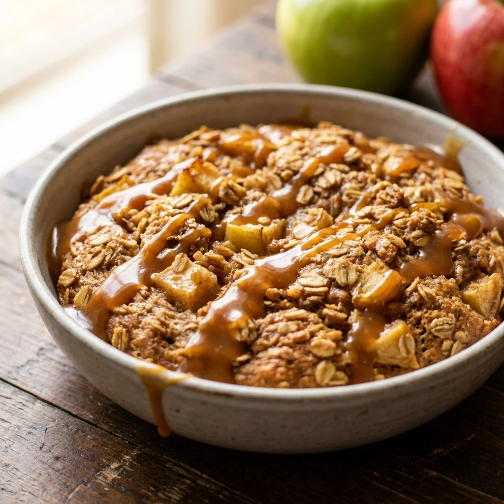 Caramel Apple Oatmeal Bake: The Ultimate Autumn Breakfast | Cozy Fall Brunch Idea
