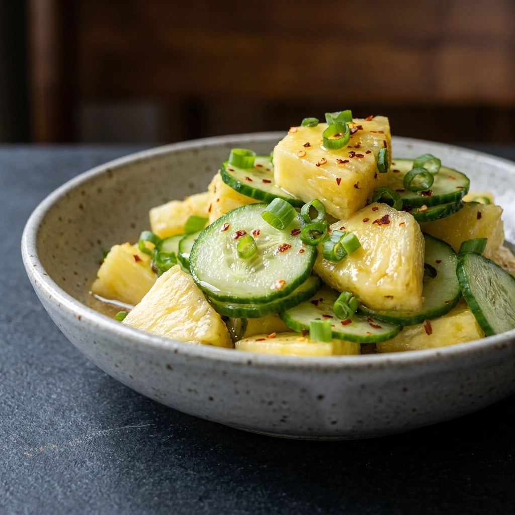 The BEST Pineapple Cucumber Salad Recipe: A Tropical Summer Refreshment | Easy Fruit Salad