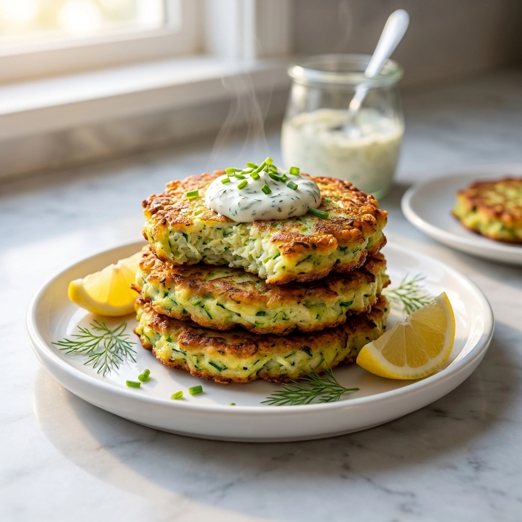 Crispy and Easy Zucchini Fritters Recipe | Best Healthy Summer Appetizer