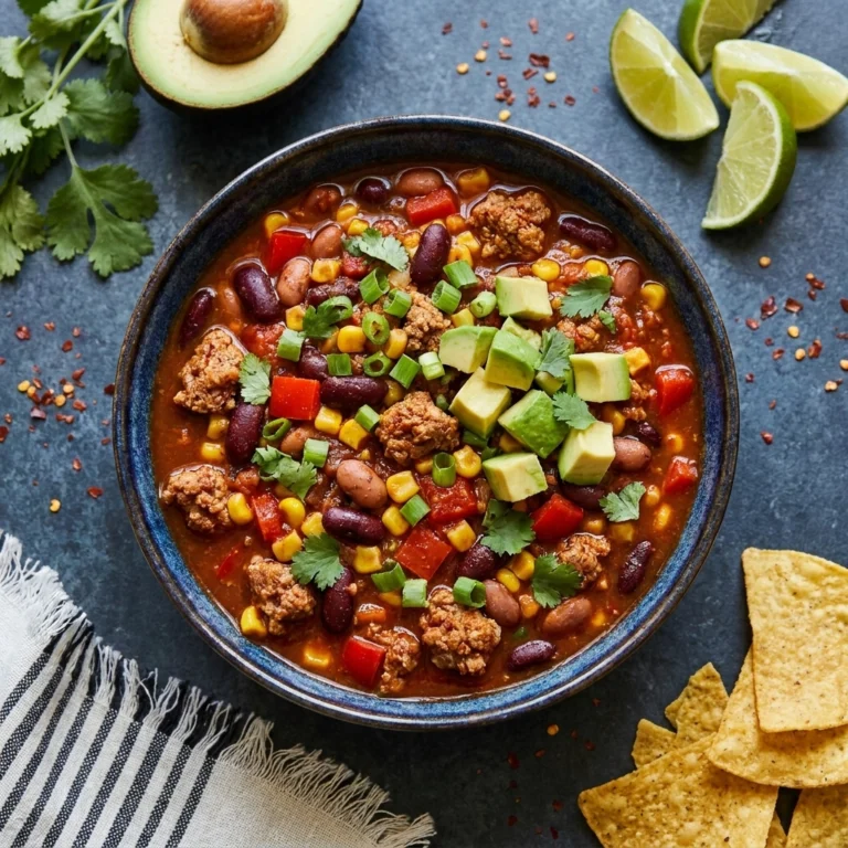 High Protein Instant Pot Turkey Chili | Easy Healthy Weeknight Dinner