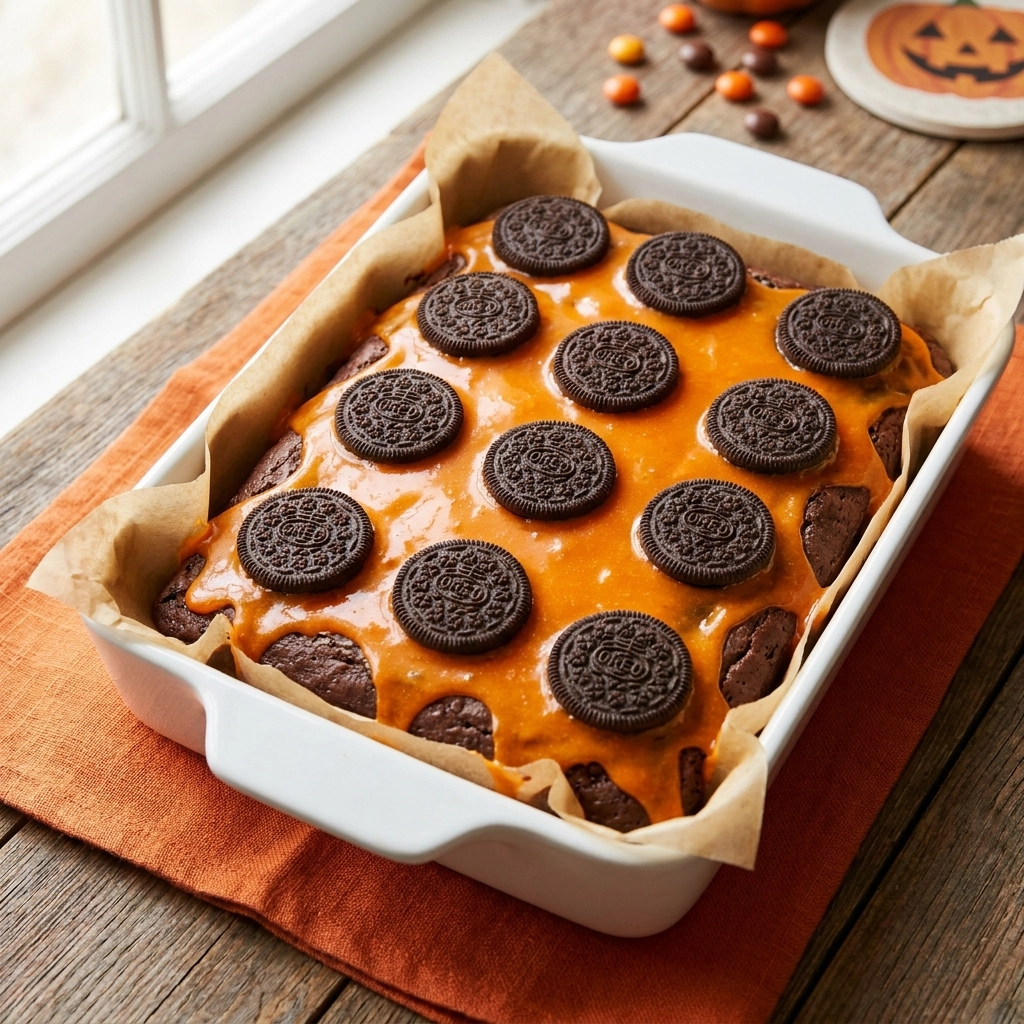 The Best Halloween Oreo Brownies Recipe for Spooky Fun! | Easy Halloween Treats | Oreo Dessert