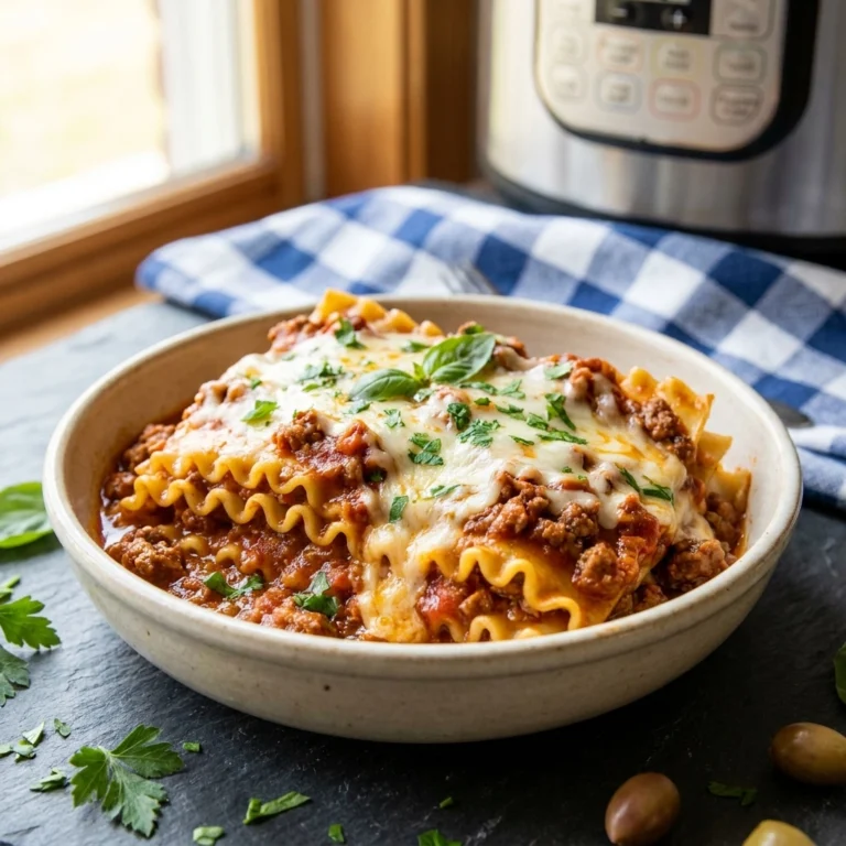 Easy Instant Pot Lasagna for Busy Nights | Quick Pressure Cooker Pasta Dinner