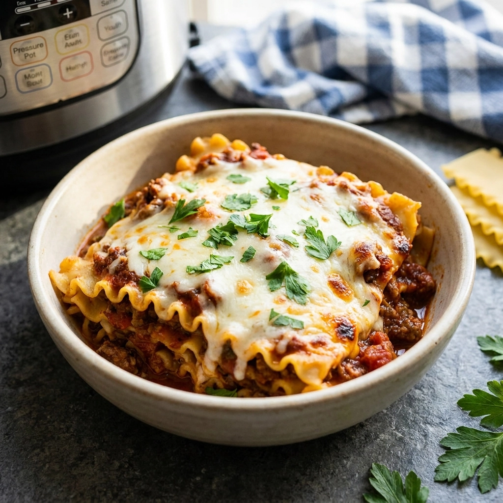 Easy Instant Pot Lasagna for Busy Nights | Quick Pressure Cooker Pasta Dinner