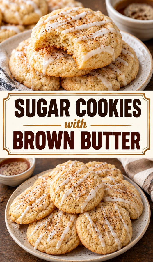 A stack of golden-brown sugar cookies with crisp edges and soft centers, lightly dusted with granulated sugar.