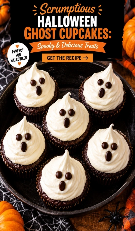 Scrumptious Halloween Ghost Cupcakes: Spooky & Delicious Treats | Easy Ghost Cake recipe