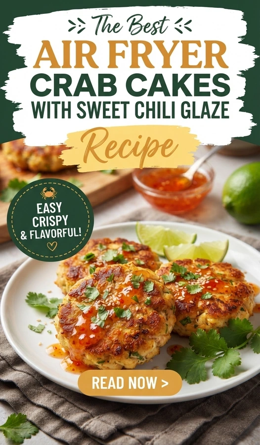 Air Fryer Crab Cakes with Sweet Chili Glaze | Easy Seafood Appetizer Recipe recipe
