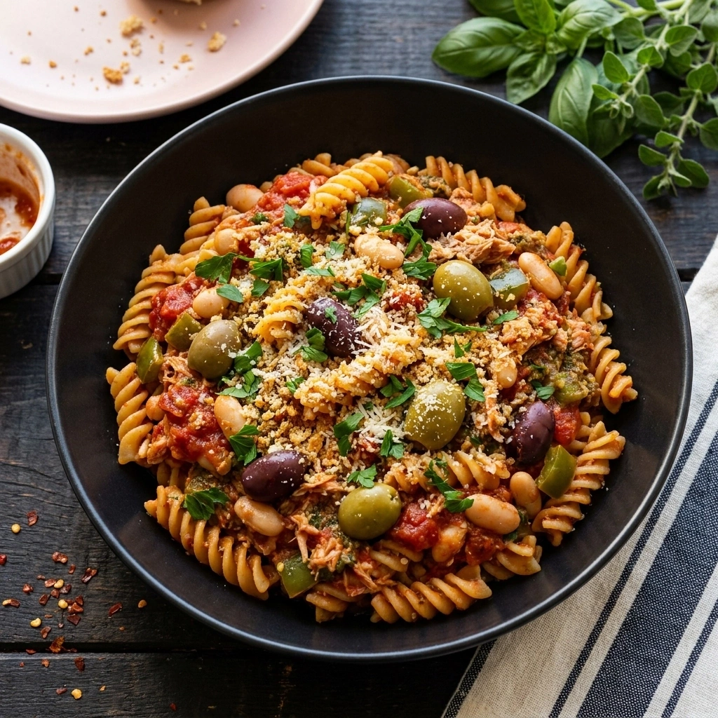 Creamy Caprese Pesto Pasta Bake with Fresh Mozzarella | Easy Italian Dinner Ideas recipe