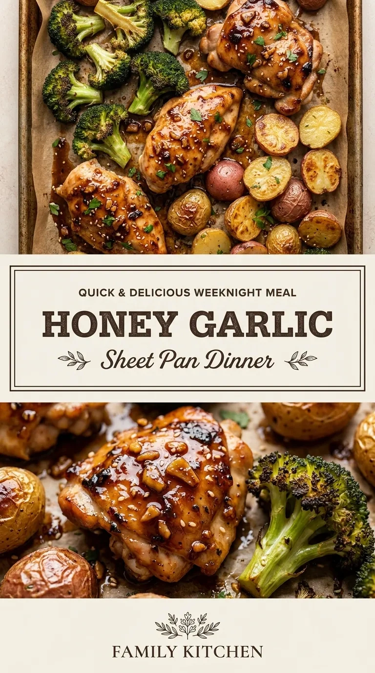Honey Garlic Sheet Pan Dinner: Quick & Delicious Weeknight Meal | Easy Healthy Dinner recipe