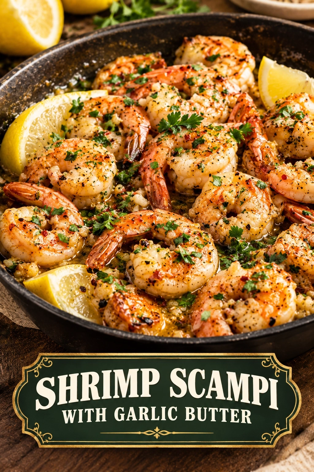 Garlic Butter Shrimp Scampi | Quick Easy Seafood Dinner Idea recipe