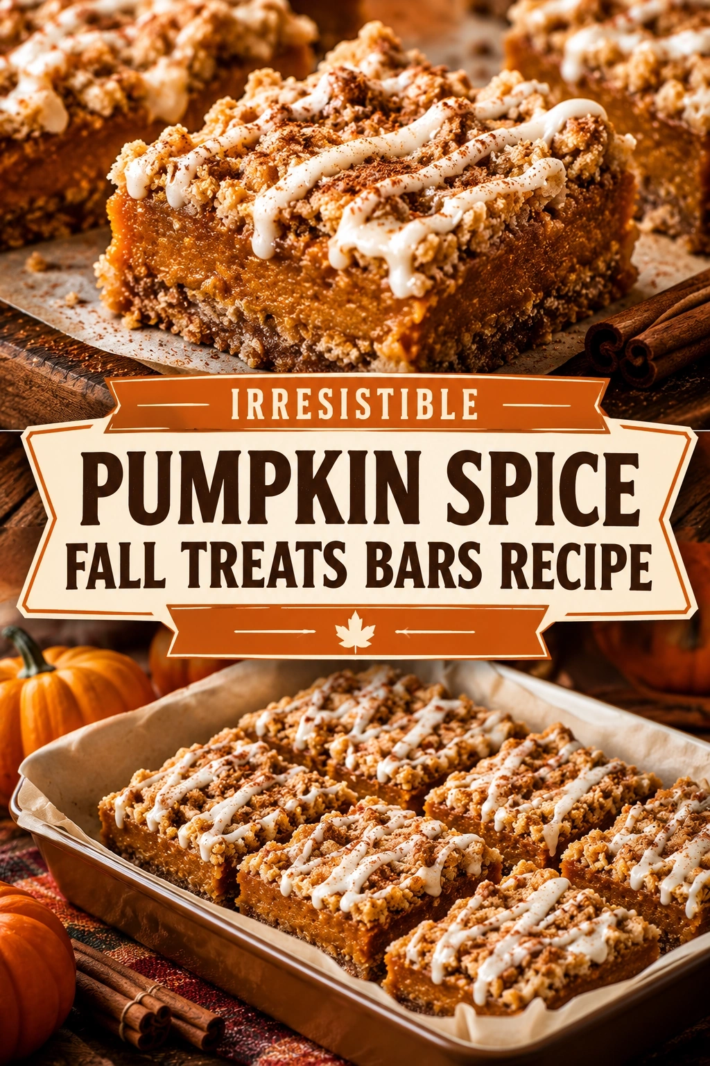 Irresistible Pumpkin Spice Fall Treats Bars Recipe | Easy Autumn Dessert Bars recipe