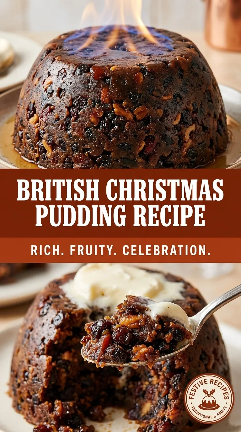 British Christmas Pudding Recipe: A Rich, Fruity Celebration of Christmas in Every Bite! | Traditional English Christmas Pudding recipe