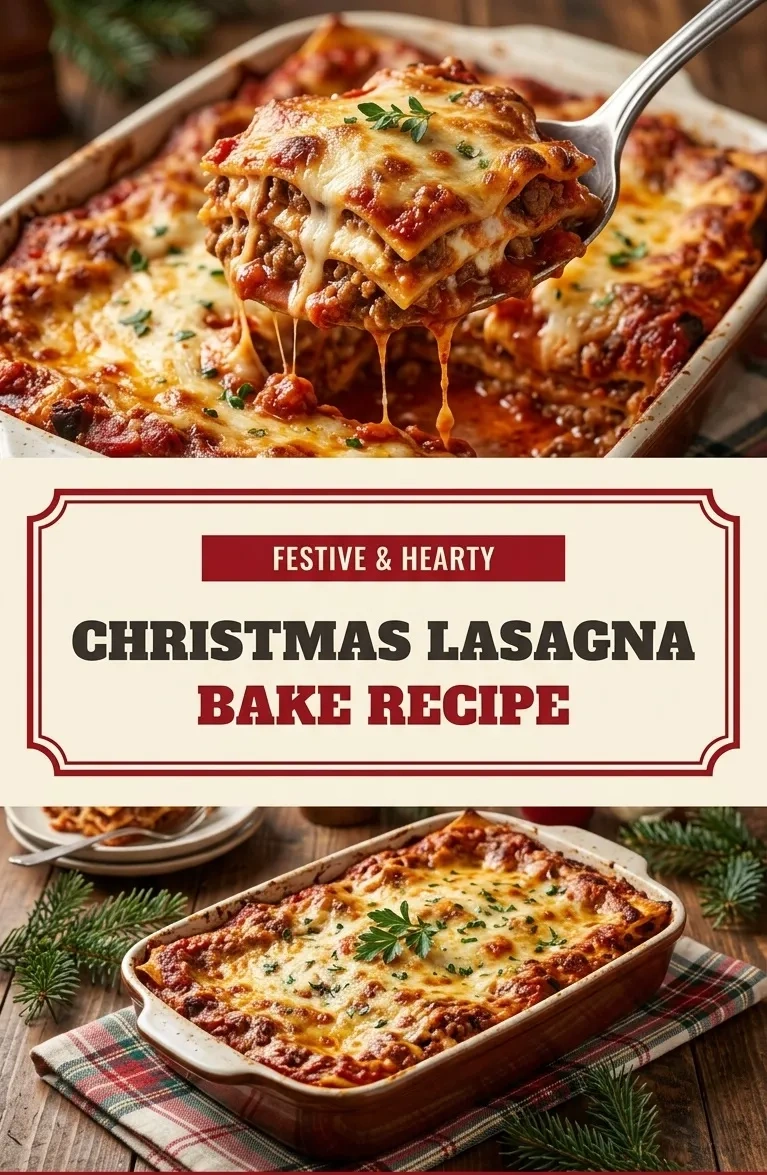 Christmas Lasagna Bake Recipe | Easy Holiday Dinner Party Main Course recipe