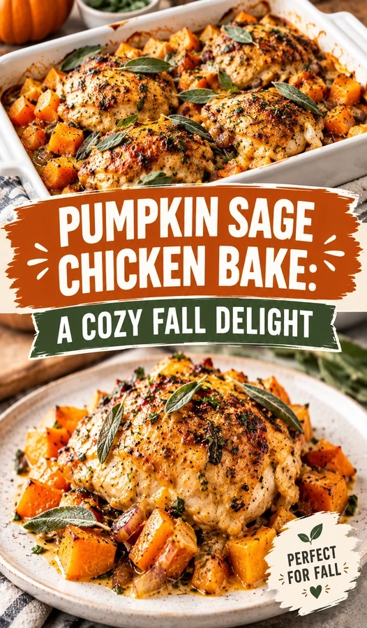 Pumpkin Sage Chicken Bake: A Cozy Fall Delight | Easy Autumn Dinner Recipe recipe